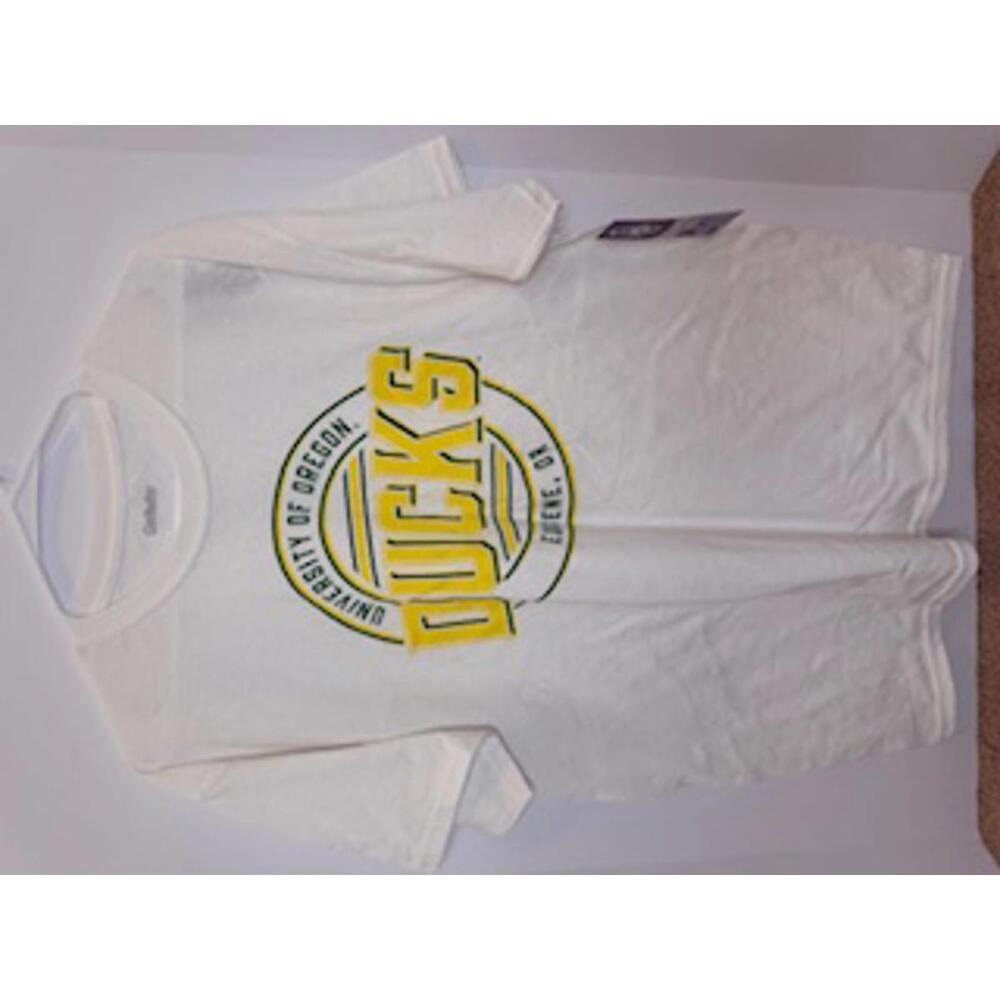 Captivating University of Oregon Ducks T-shirt Men's Large White